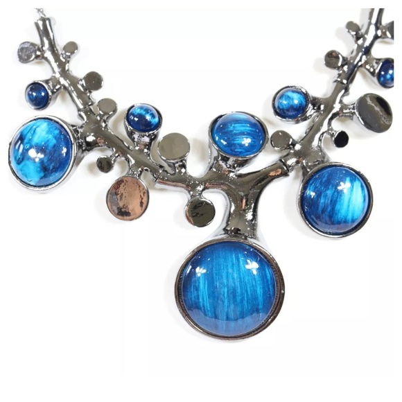 ‼️LAST CALL PRICE FIRM Acrylic Metal Necklace D15 - Picture 2 of 4