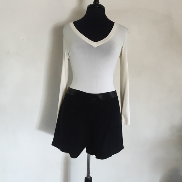 Lined wool satin accent shorts.  Made in the USA!