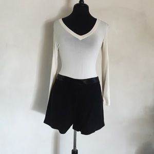 Lined wool satin accent shorts.  Made in the USA!