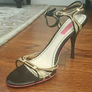 Betsy Johnson Strappy Multi - Toned Heels