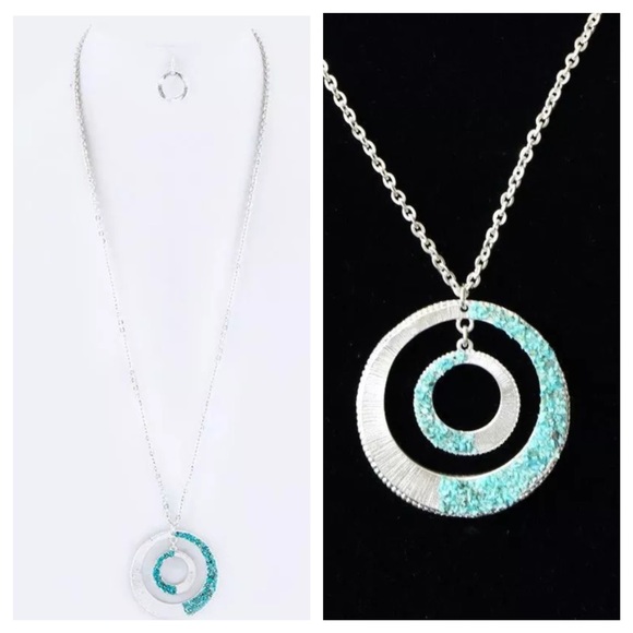 Circle Druzy Necklace - Picture 2 of 8