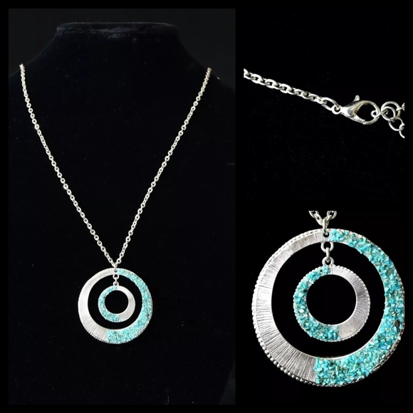 Circle Druzy Necklace - Picture 3 of 8
