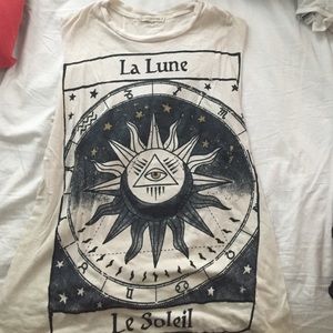 "La lune le soleil" muscle tank
