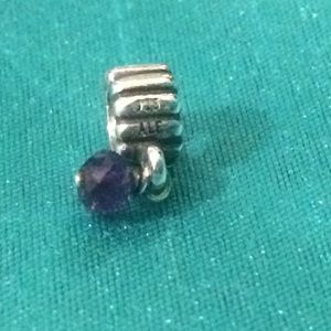 Authentic Pandora amethyst charm
