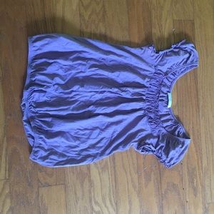Light purple ruffle blouse