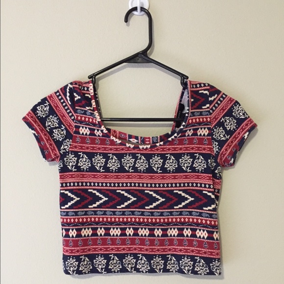 Tribal crop top
