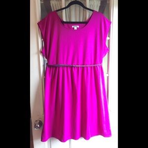 Fuchsia Belted Old Navy Dress