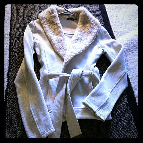 Faux fur lined jacket sz sm - Picture 1 of 1