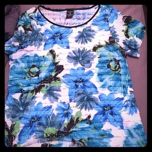 Flower graphic blouse