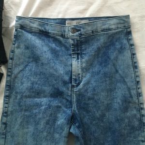Top shop "Joni" light washed high waisted jeggings