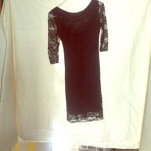 Lace black dress