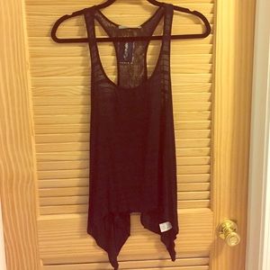 Black see-through tank