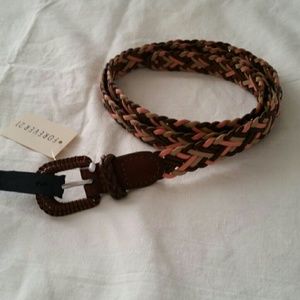 Braided Faux Leather Belt