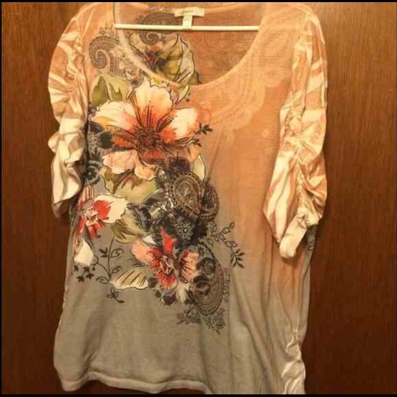 Dress Barn floral top - Size 2x