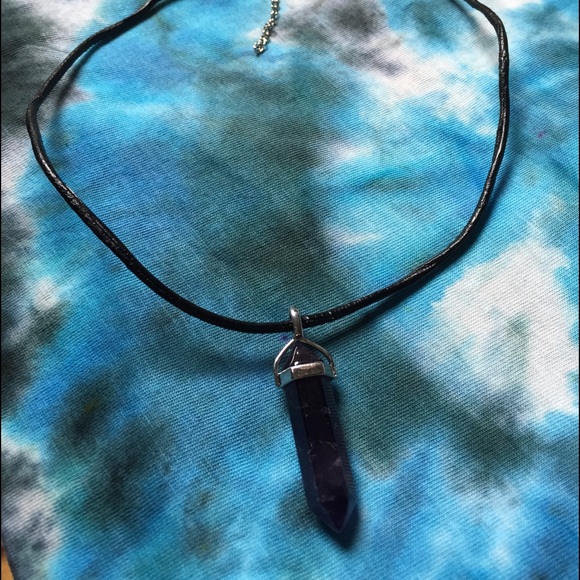 purple crystal choker