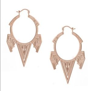 House of Harlow chevron earrings