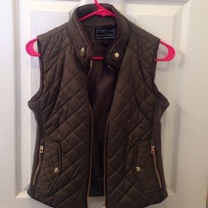 Fall Olive Green Vest size small