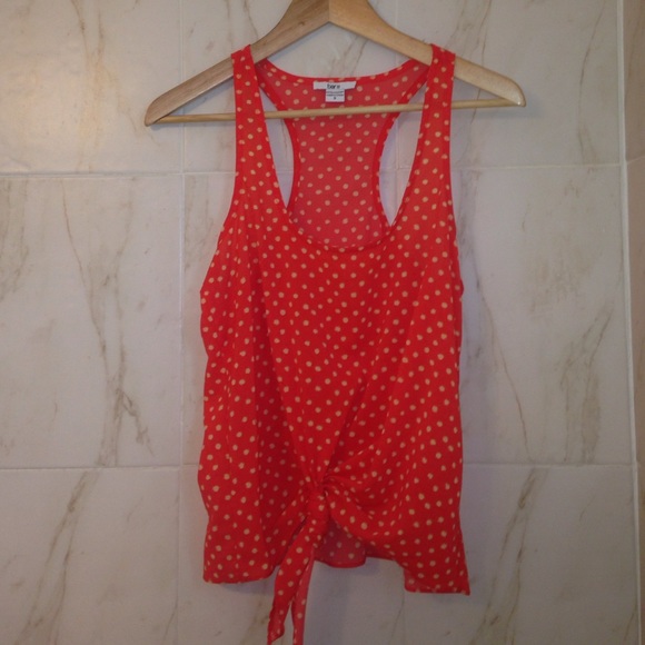 Bar III Polka Dot Top