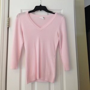 Light Pink 3/4 Sleeve Sweater