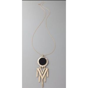 House of Harlow tasseled chevron pendant necklace