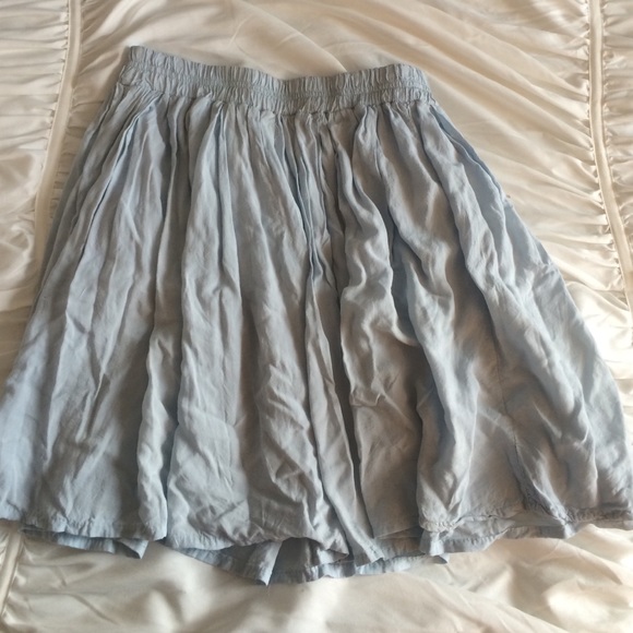 Light blue brandy skirt
