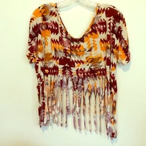 Cropped fringe top!