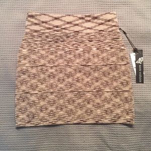 Tan & brown skirt
