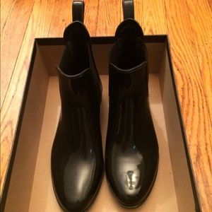 JCREW-"Chelsea" Ankle Rain Boots-Black-Size 7