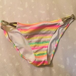 VS Multicolored Striped Bikini Bottom