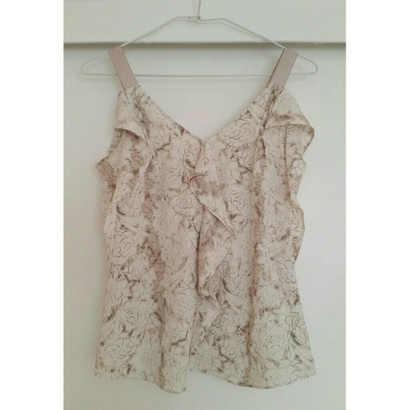 Banana Republic neutral floral top