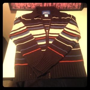 DONATED!🌿Striped Zip-Up Sweater🌿