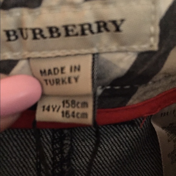 100% Authentic kids Burberry denim ruffled skirt - Picture 3 of 4