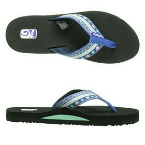 TEVA Mush Flip Flop sz 11 - Hippie Blue