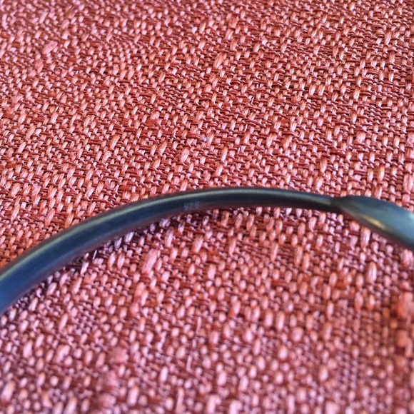 Alexis Bittar Fine oxidized sterling silver bangle - Picture 4 of 4