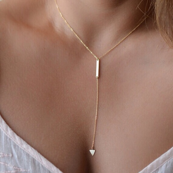 None Jewelry - Bar/Triangle necklace