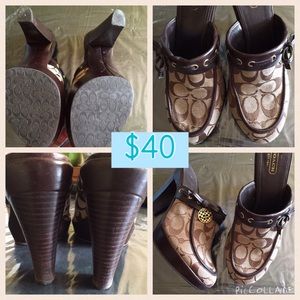 COACH OPEN BACK SHOES