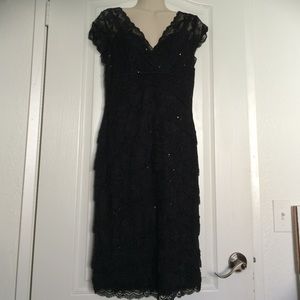 Sleeveless dress for night out.