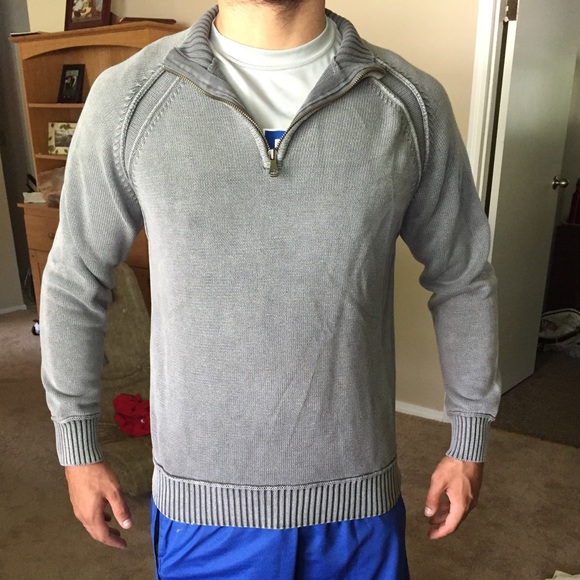Grey crew sweater