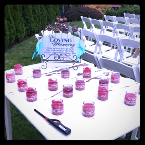 In loving memory sign- used for a wedding