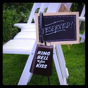 Ring bell for kiss wedding decor