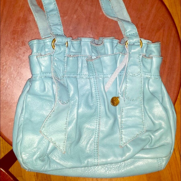 Lucky brand blue leather handbag