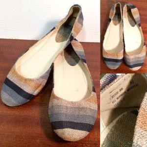 Bamboo multicolored ballet flats