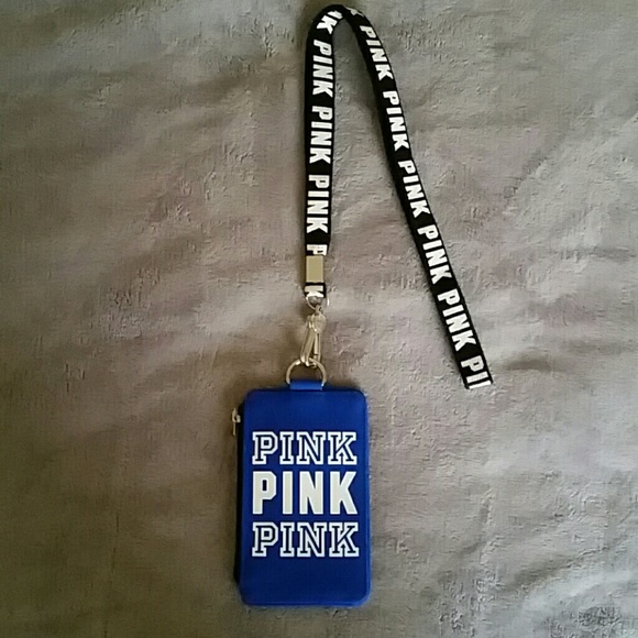 PINK lanyard+wallet