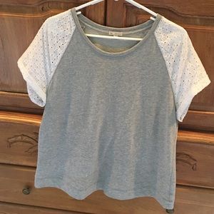 Gap Grey Short Sleeve Sweatshirt