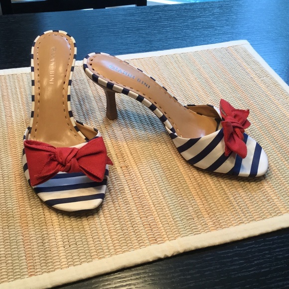 Red, white and blue Barbie doll shoes!