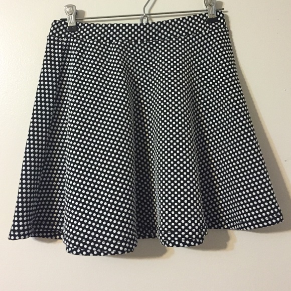 Black and White polka dot skirt
