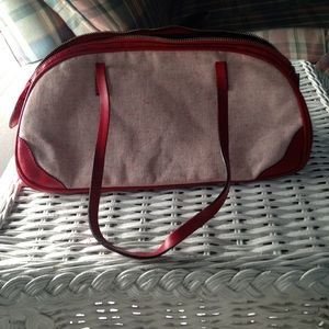Red and white genuine Via Spiga purse