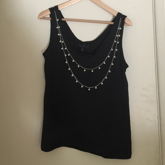 BR monogram black silk tank