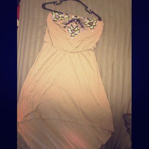 Sequin embellished tube top dress