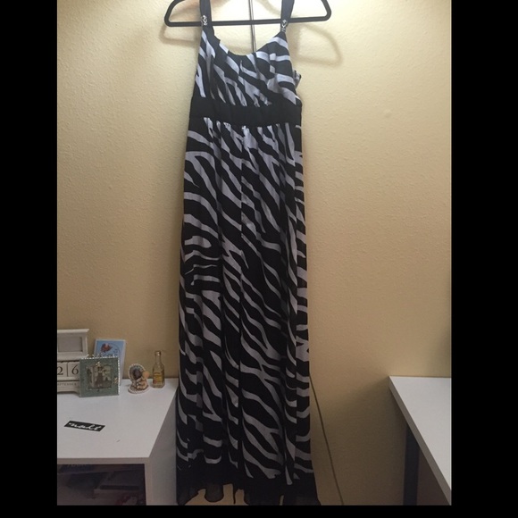 Zebra print Maxi dress